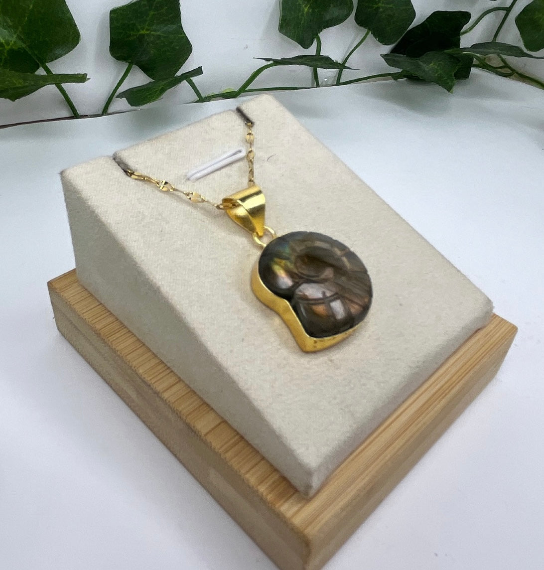 Collana Ammonite in Labradorite (small)