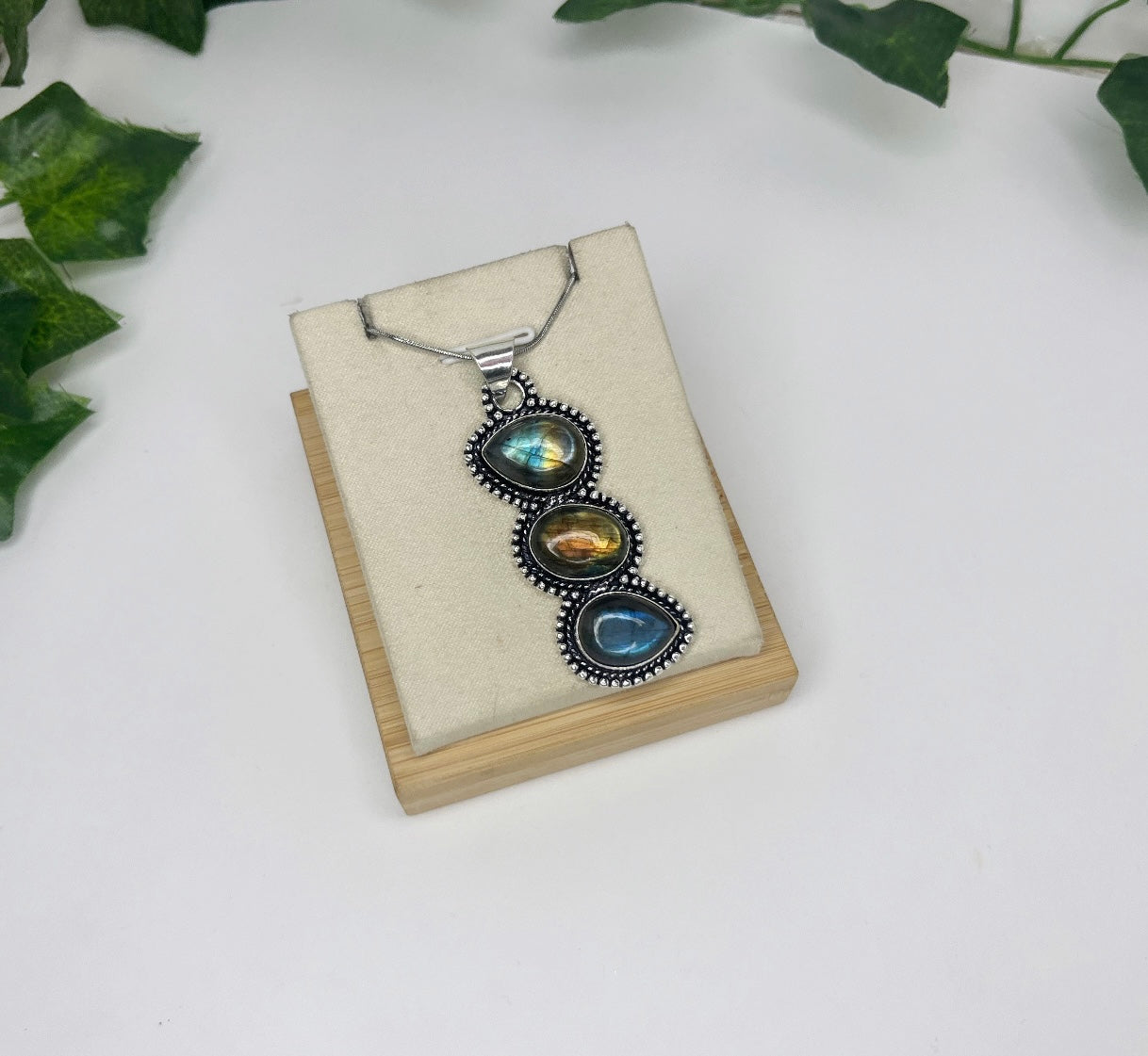 Collana tris Labradorite