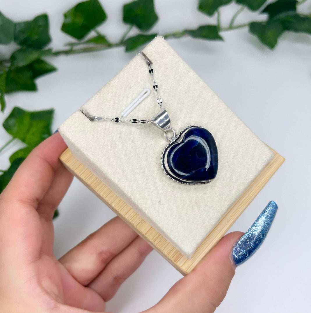 Collana cuore Sodalite