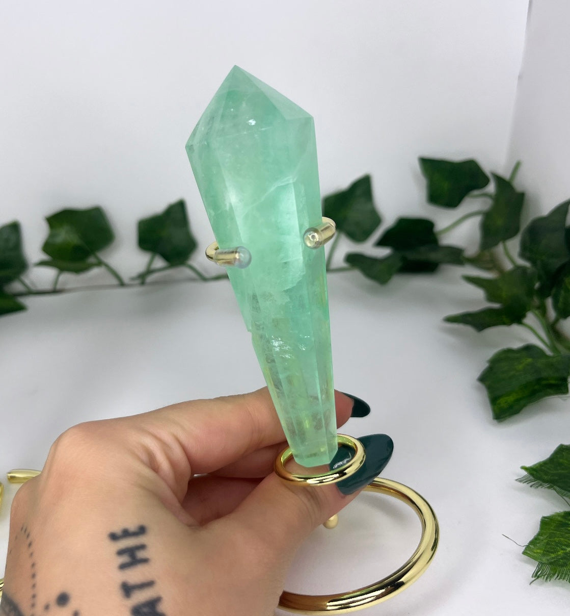 Wand in Fluorite verde